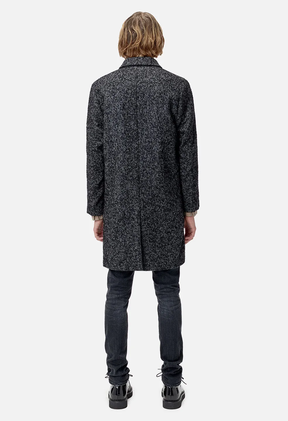 Nineteen Overcoat / Charcoal Tweed