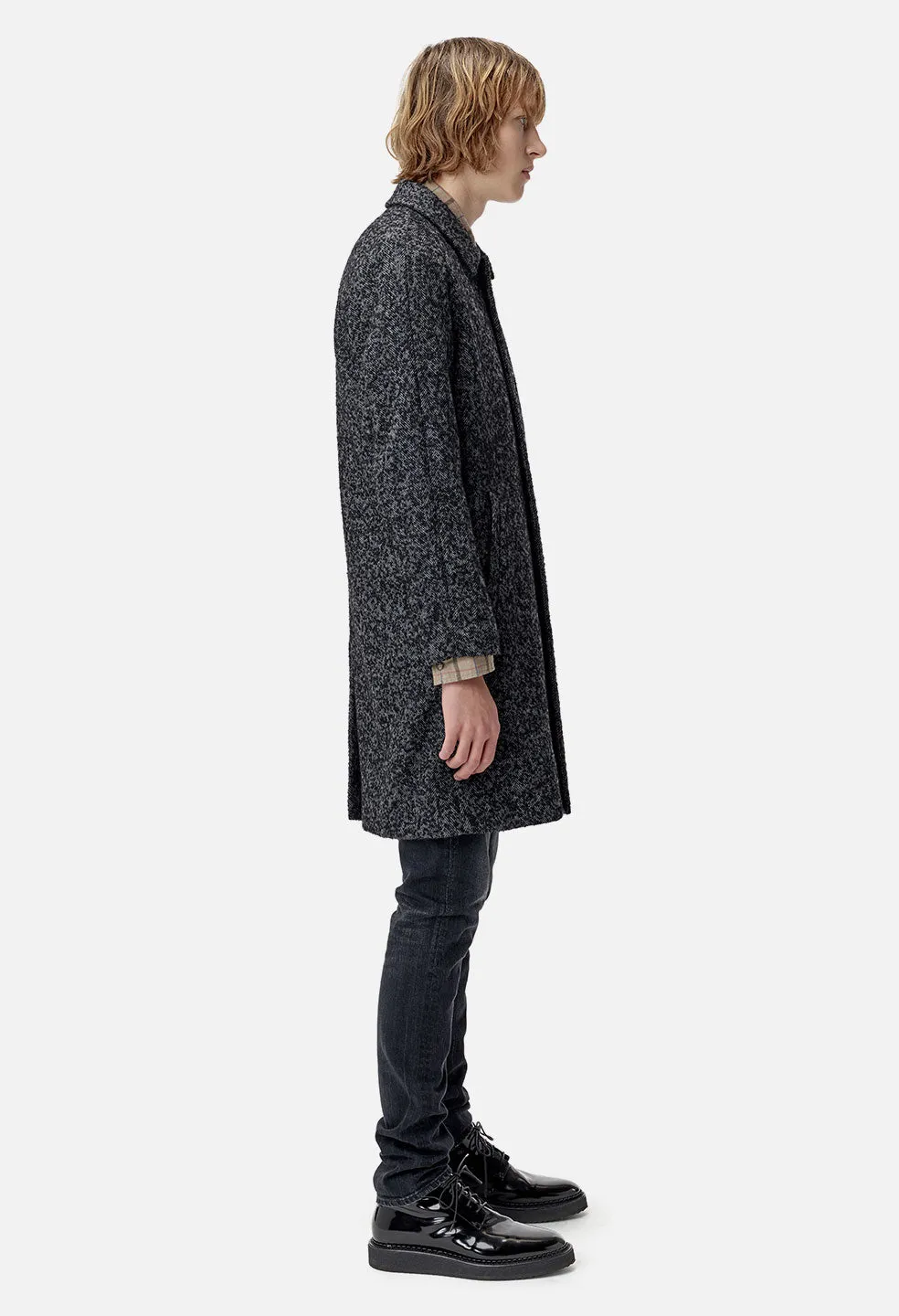 Nineteen Overcoat / Charcoal Tweed