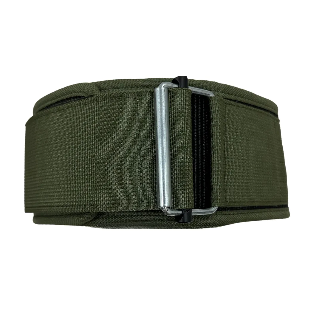 Nylon Weightlifting Belt Green