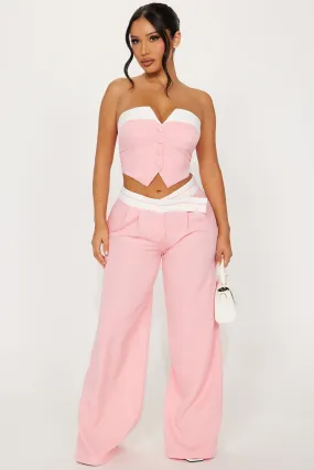 Office Babe Pant Set - Pink