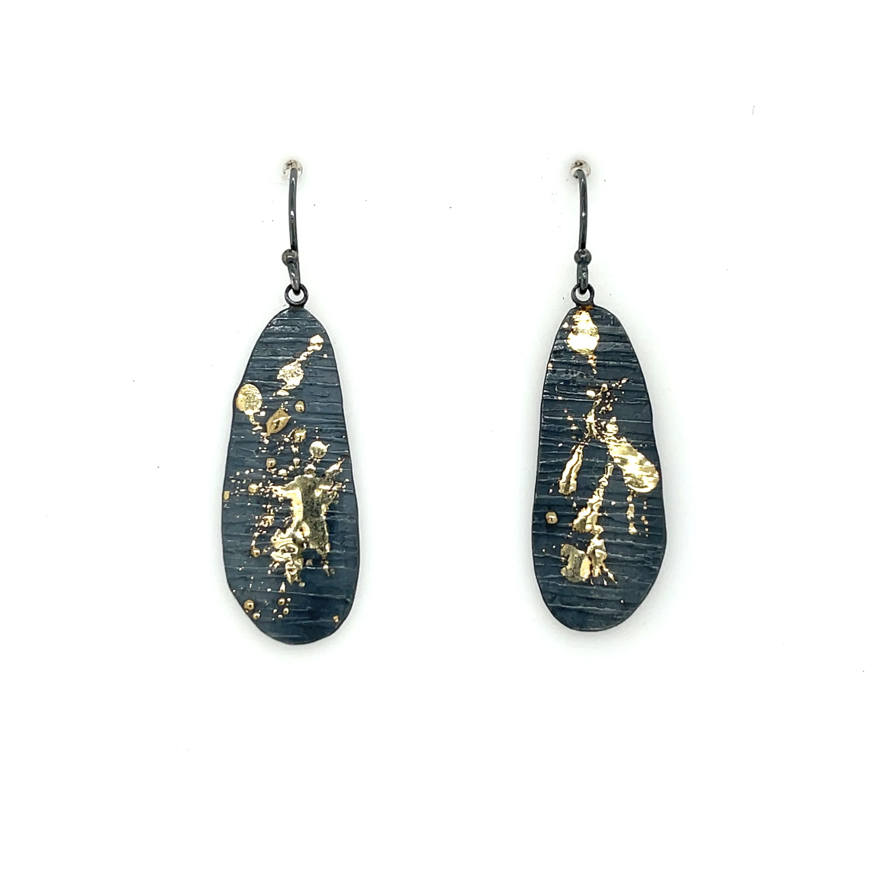 One of a kind splatter earrings