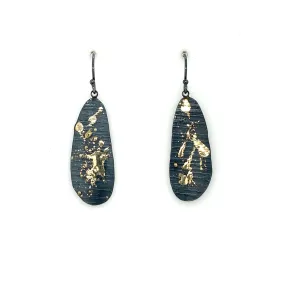 One of a kind splatter earrings