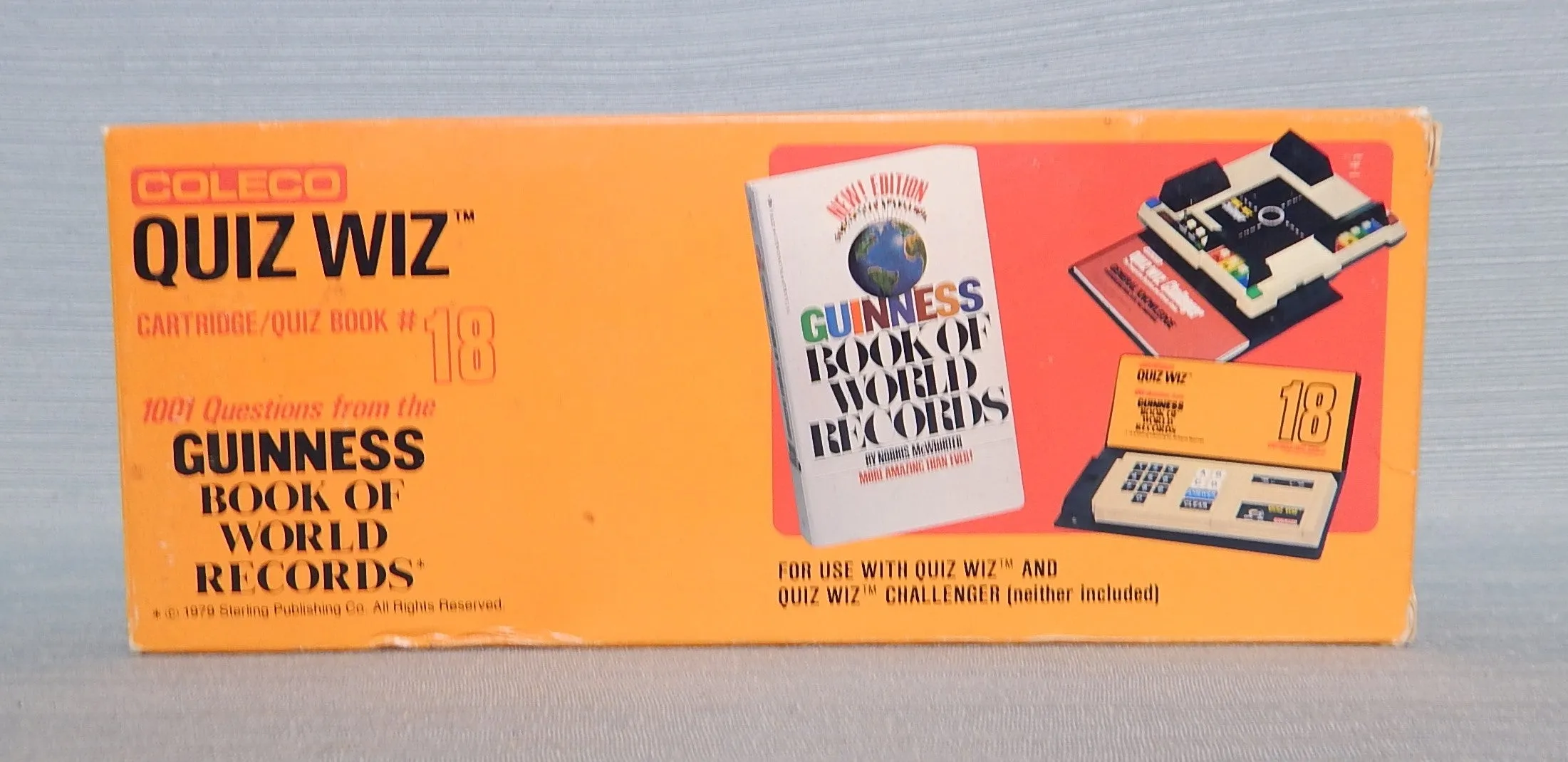 Pair of Coleco Quiz Wiz Cartridges/Quiz Books