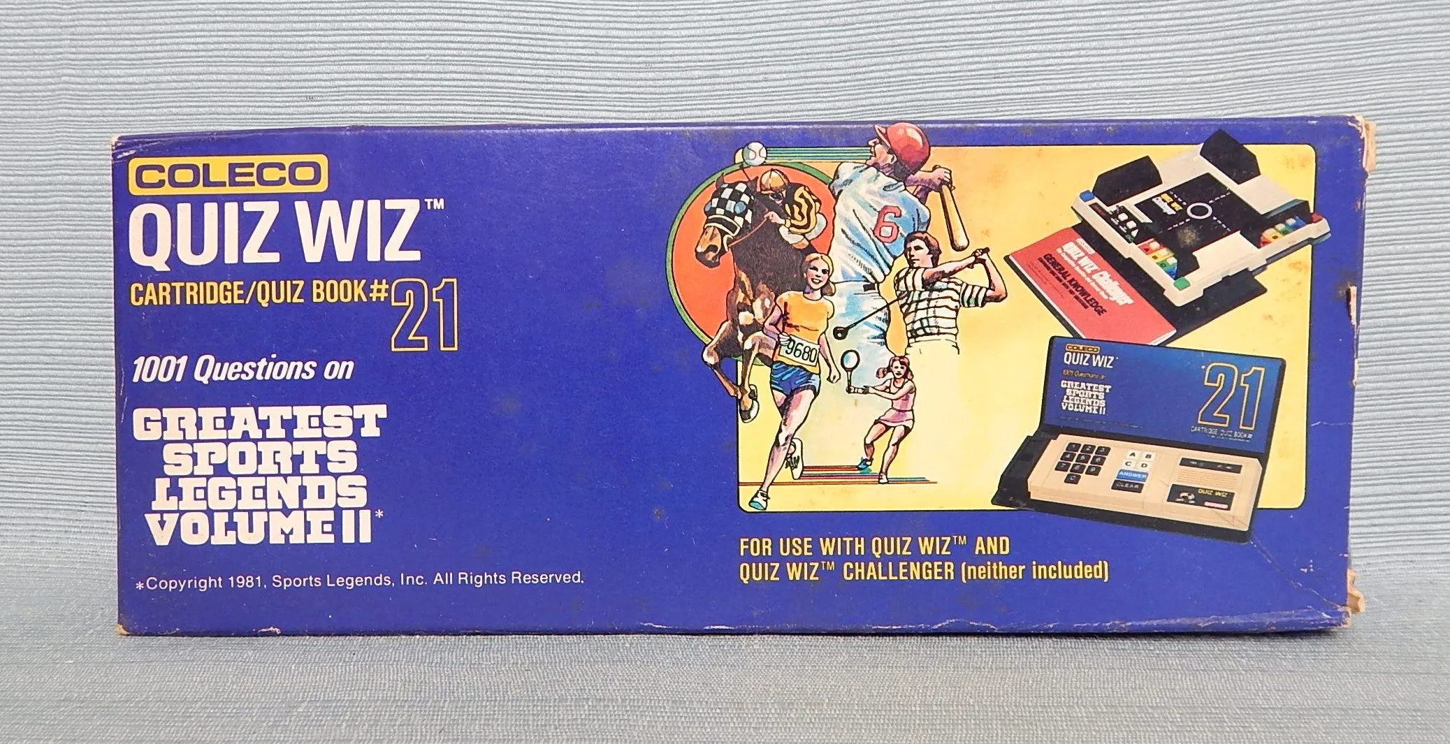 Pair of Coleco Quiz Wiz Cartridges/Quiz Books