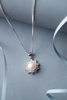 Pearl Rays Statement Sterling Silver Pendant