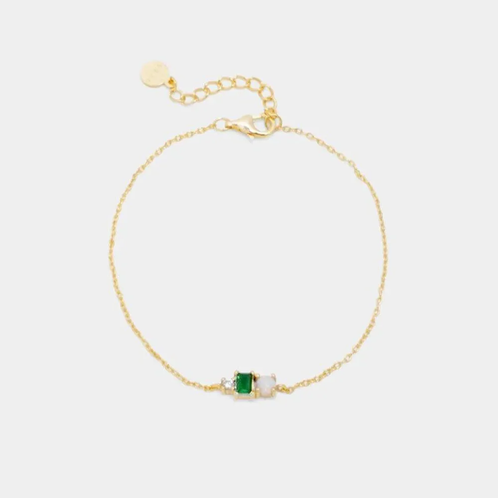 Petite Bel Emerald Bracelet