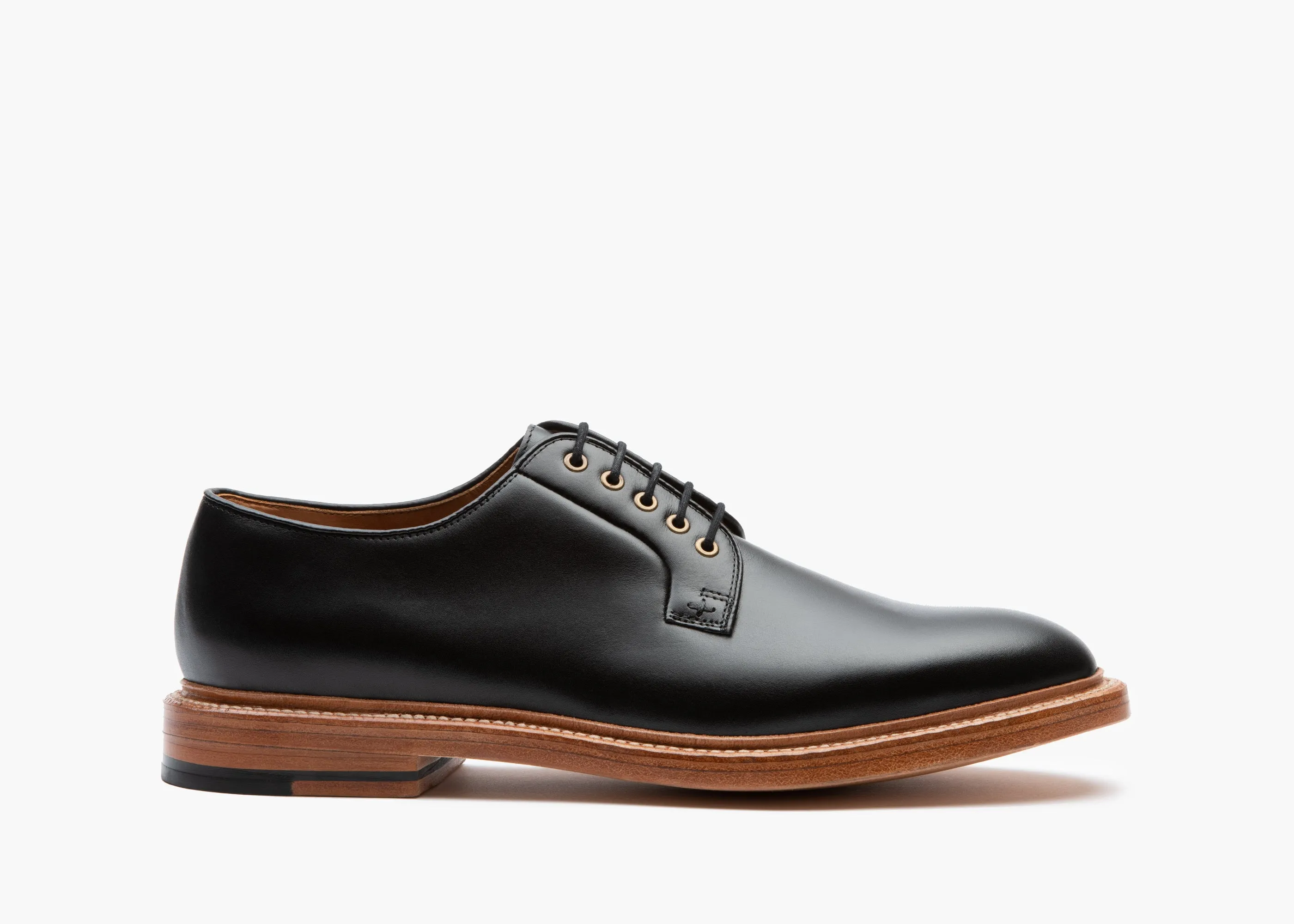 Plain Toe Black Calf