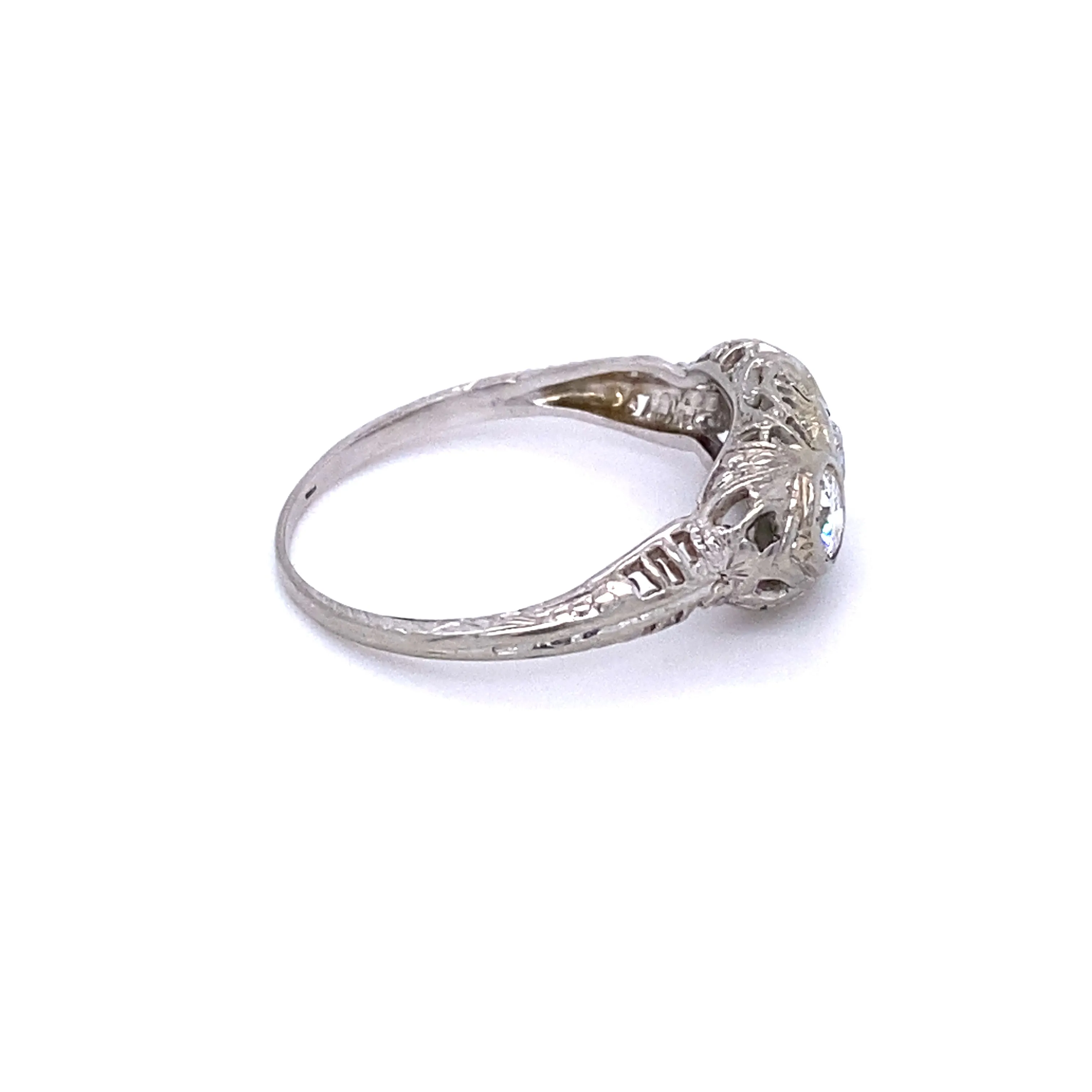 Platinum Art Deco Diamond Ring