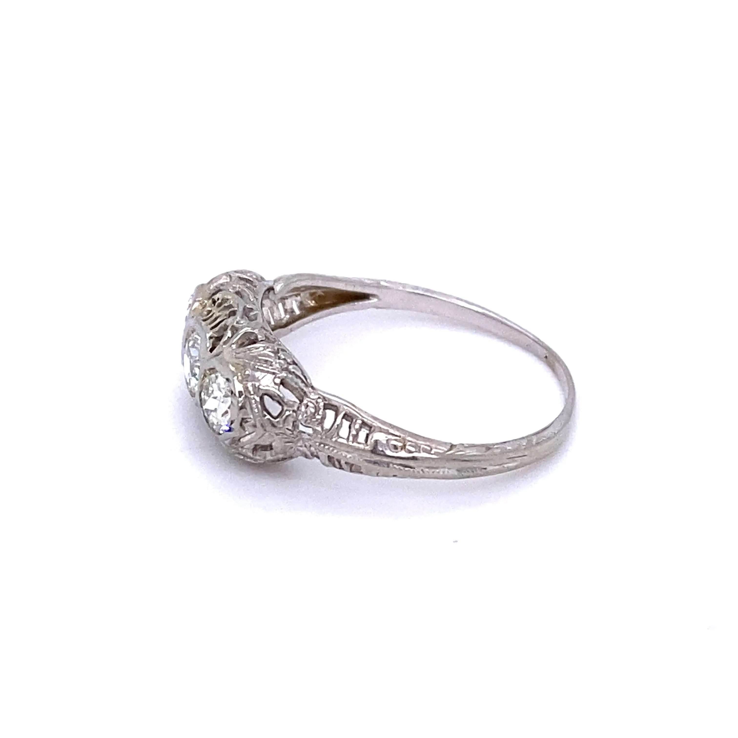 Platinum Art Deco Diamond Ring