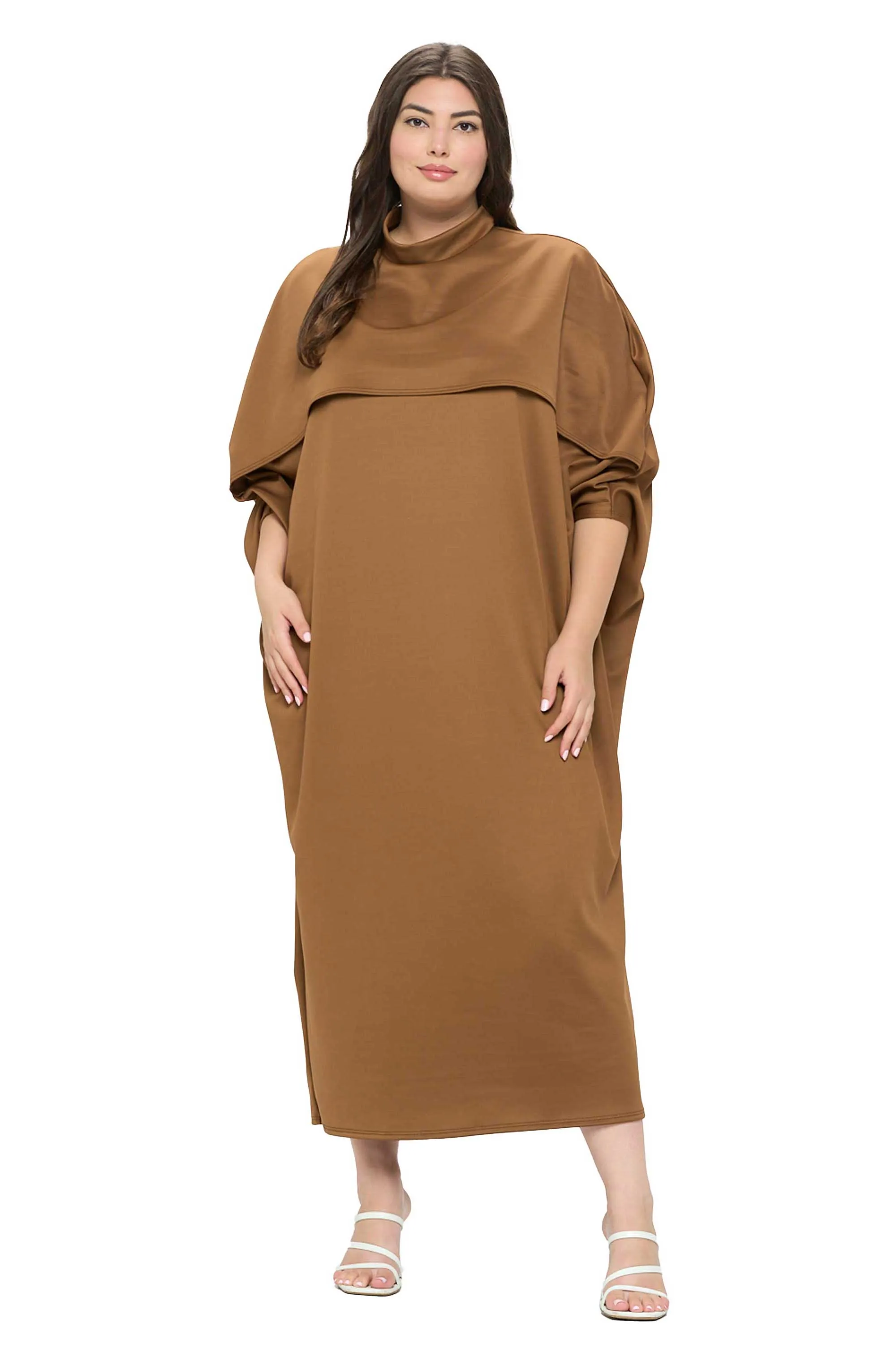 Potter Cape Kaftan Midi Dress