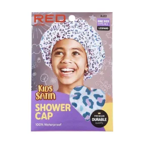 RED BY KISS | Kids Satin Premium Shower Cap Leopard HJ22