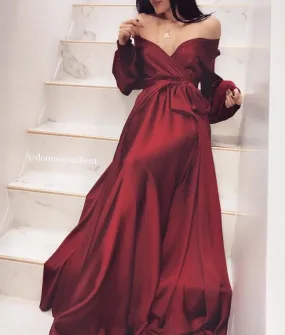 RED - 'DREAM' Satin Gown