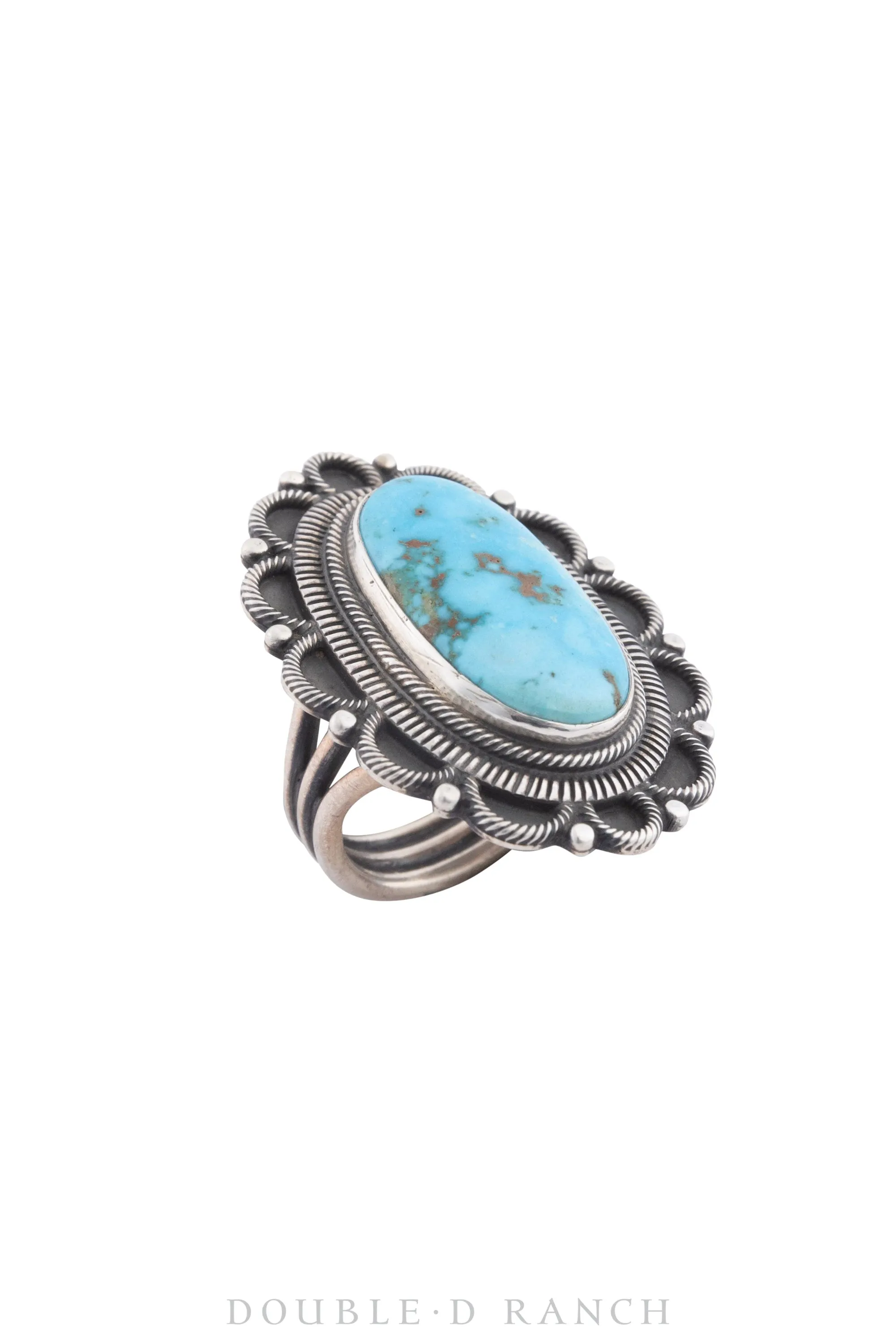 Ring, Natural Stone, Turquoise, Hallmark, Vintage, 1339