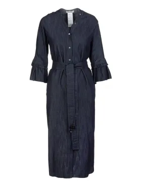 'S Max Mara Belted Denim Dress