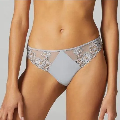 Simone Perle Saga Thong in Pearl Grey 15C700