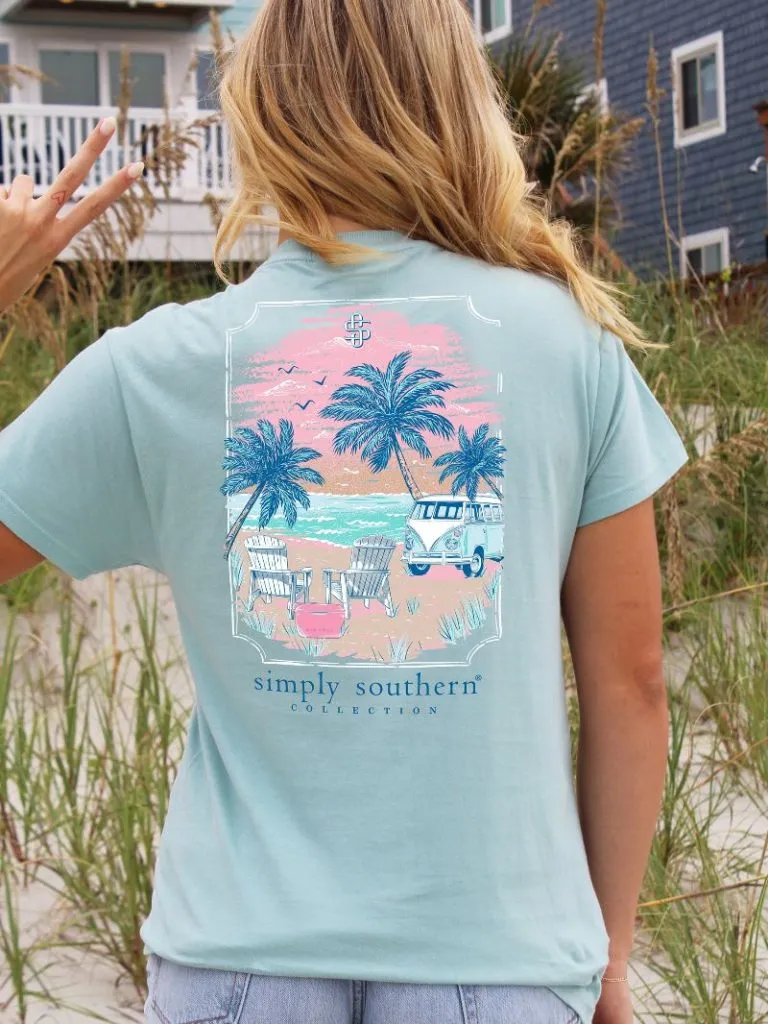 Simply Southern Retro Beach Adventure Short Sleeve Tee