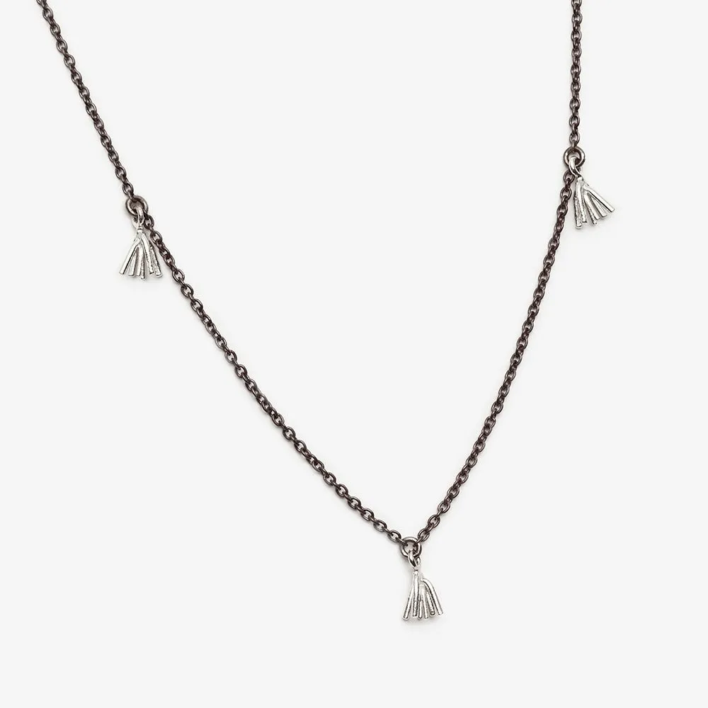 Sparks Trail Necklace - Black Oxidized Silver