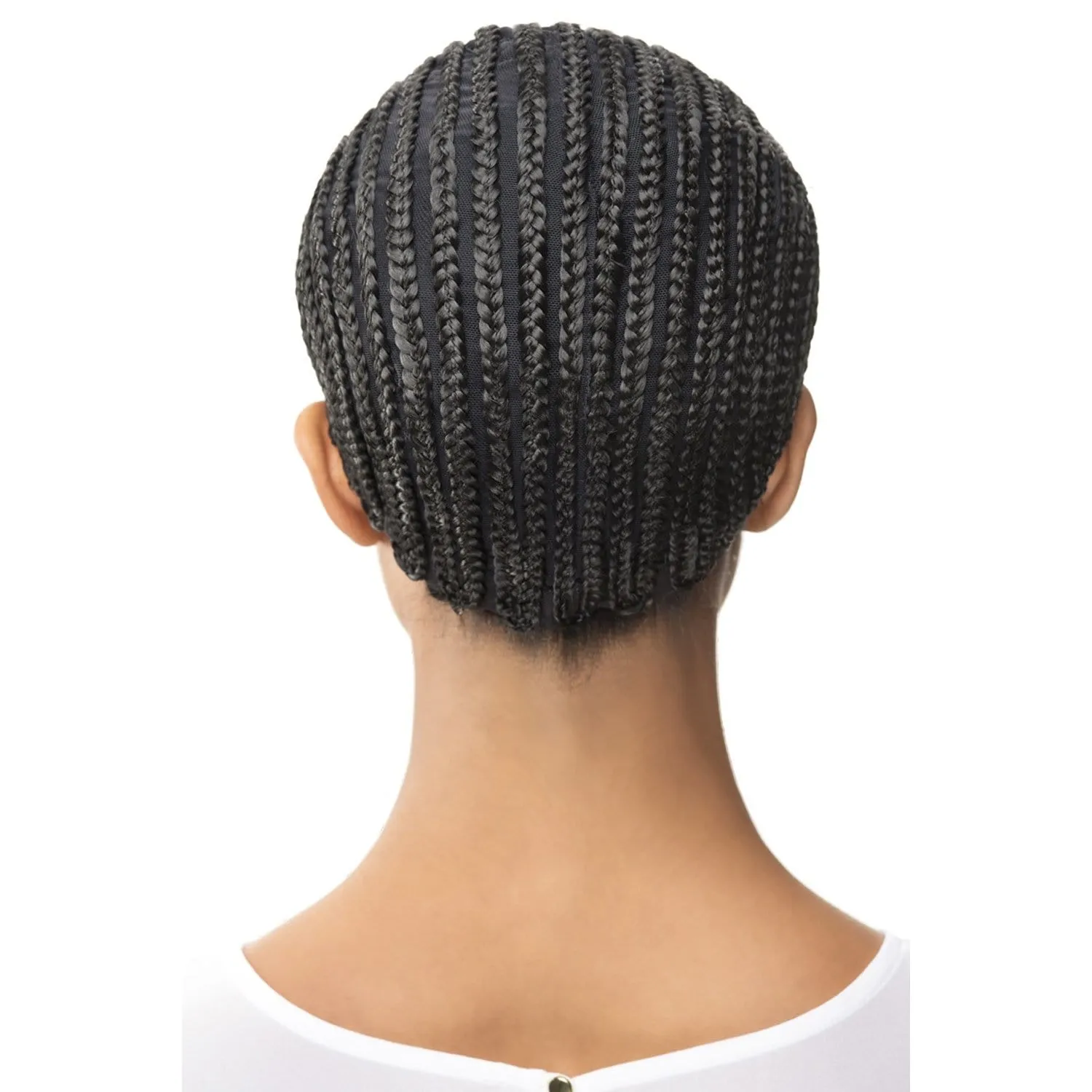 STRAIGHT BACK CORNROW CAP WITH COMBS | Synthetic Pro Cap