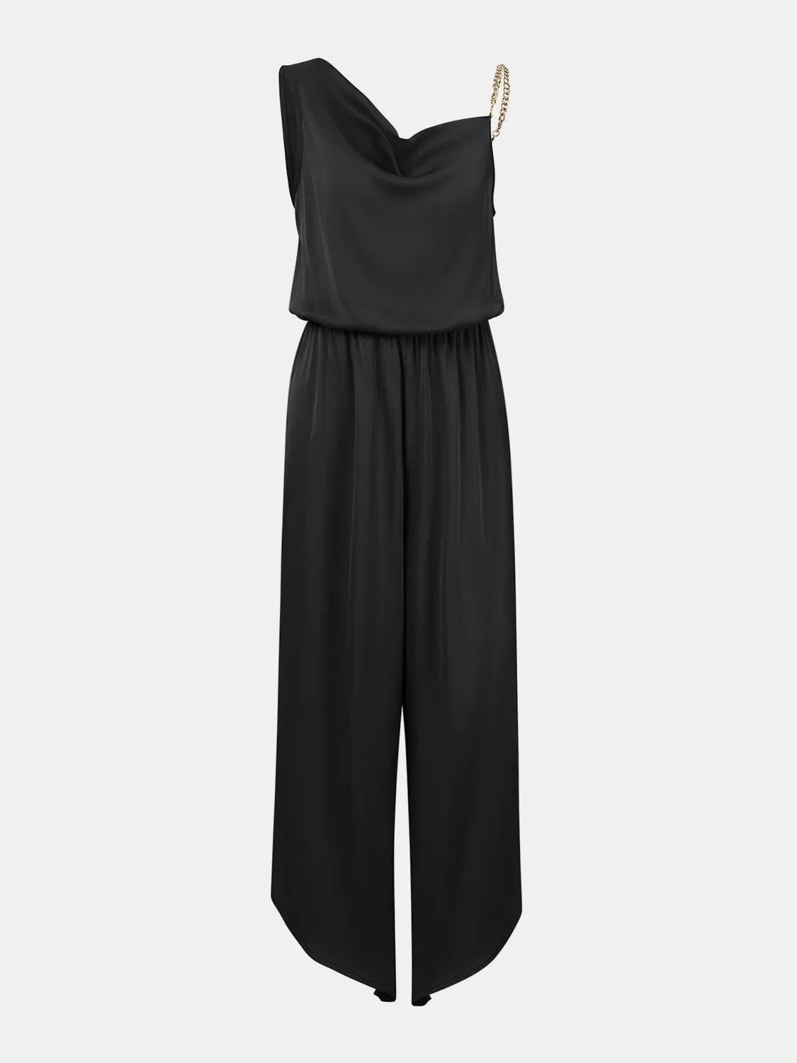 Sunset and Swim Jumpsuit mit Kettendetail und asymmetrischem Ausschnitt