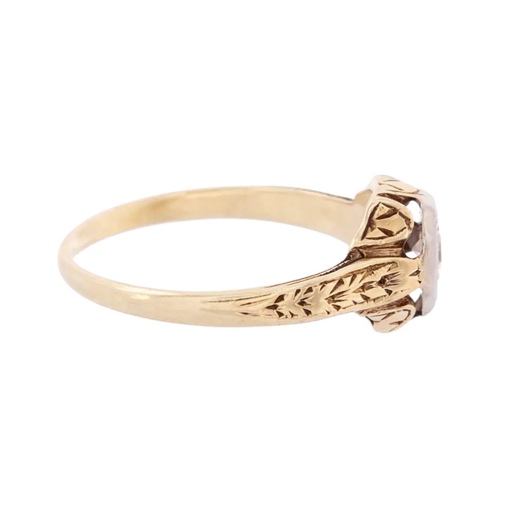 Two-Tone Art Deco Diamond Ring