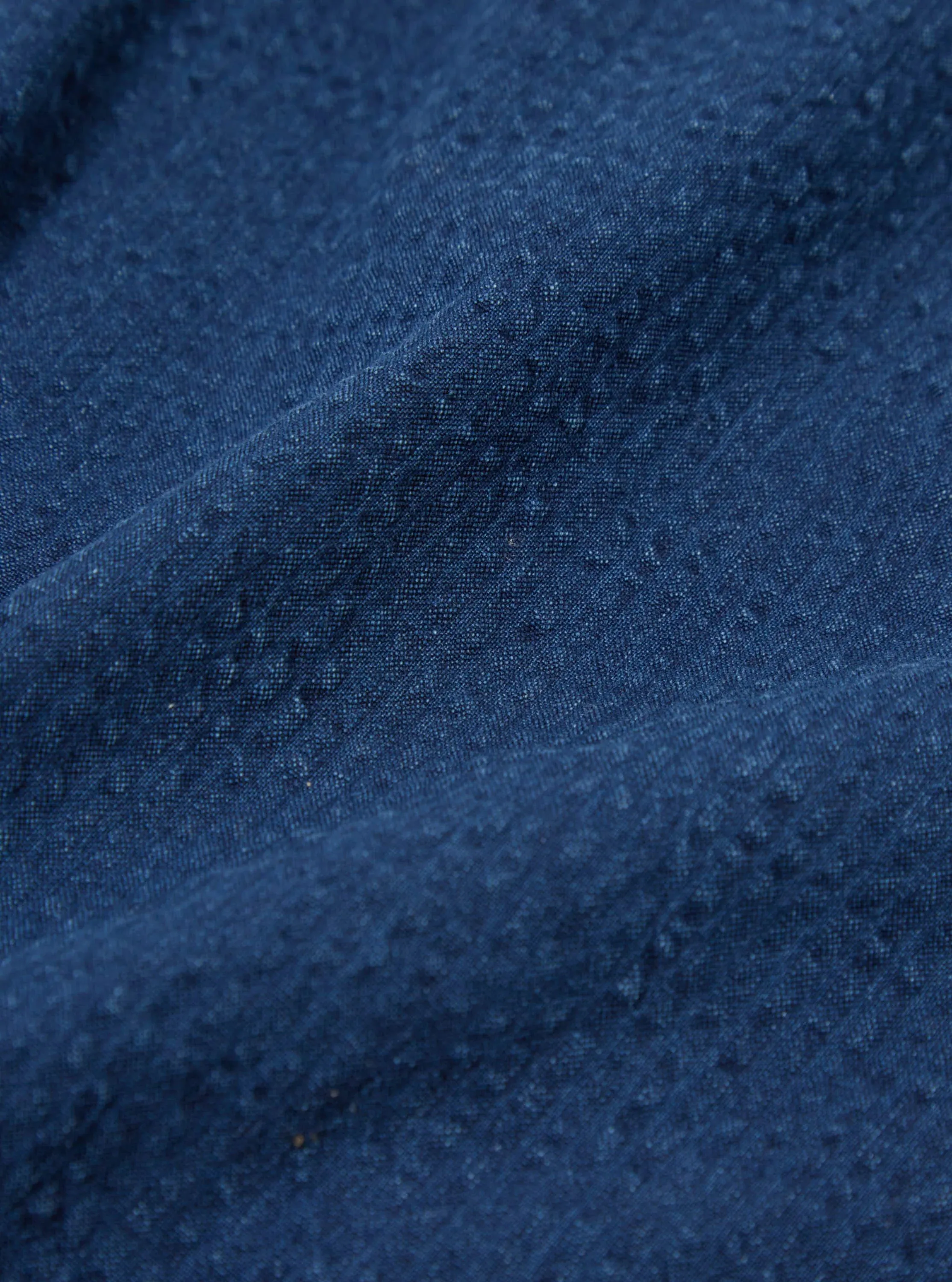 UNIVERSAL WORKS Lumber Short In Washed Indigo Seersucker