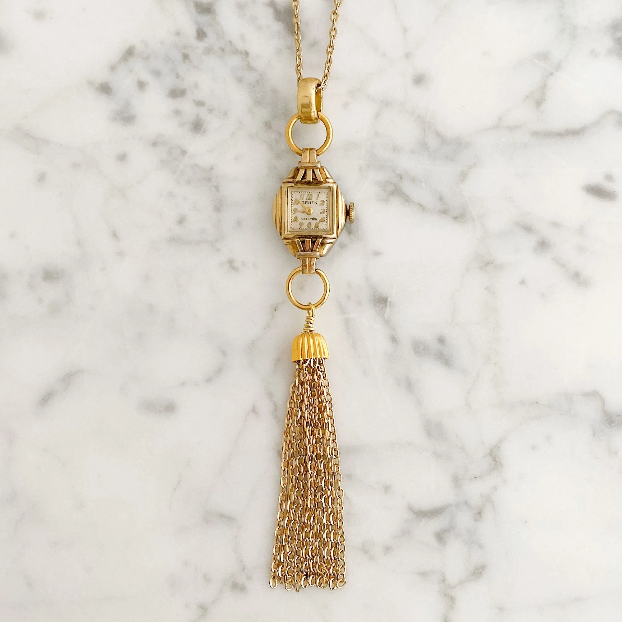 VALERIE gold watch necklace