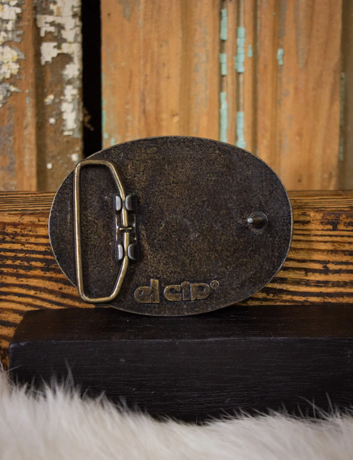 Vintage Leather Belt Buckle