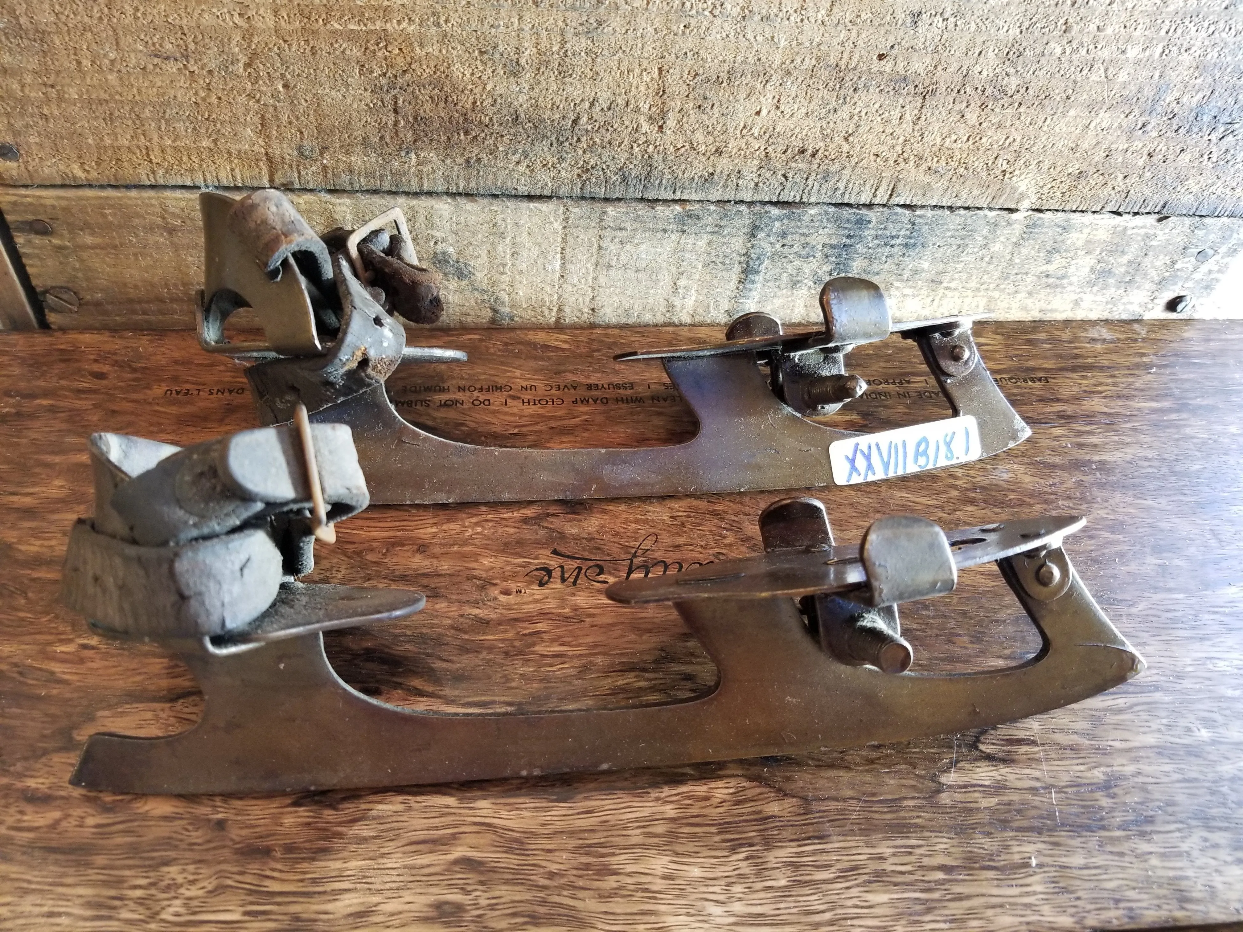 Vintage Union Hardware Children's Ice Skates