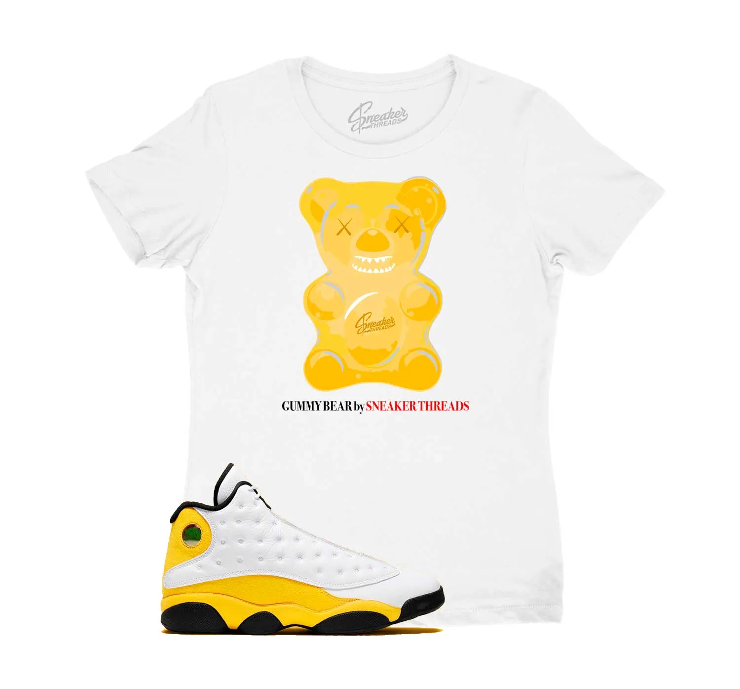 Womens Del Sol 13 Shirt - Gummy Bear - White