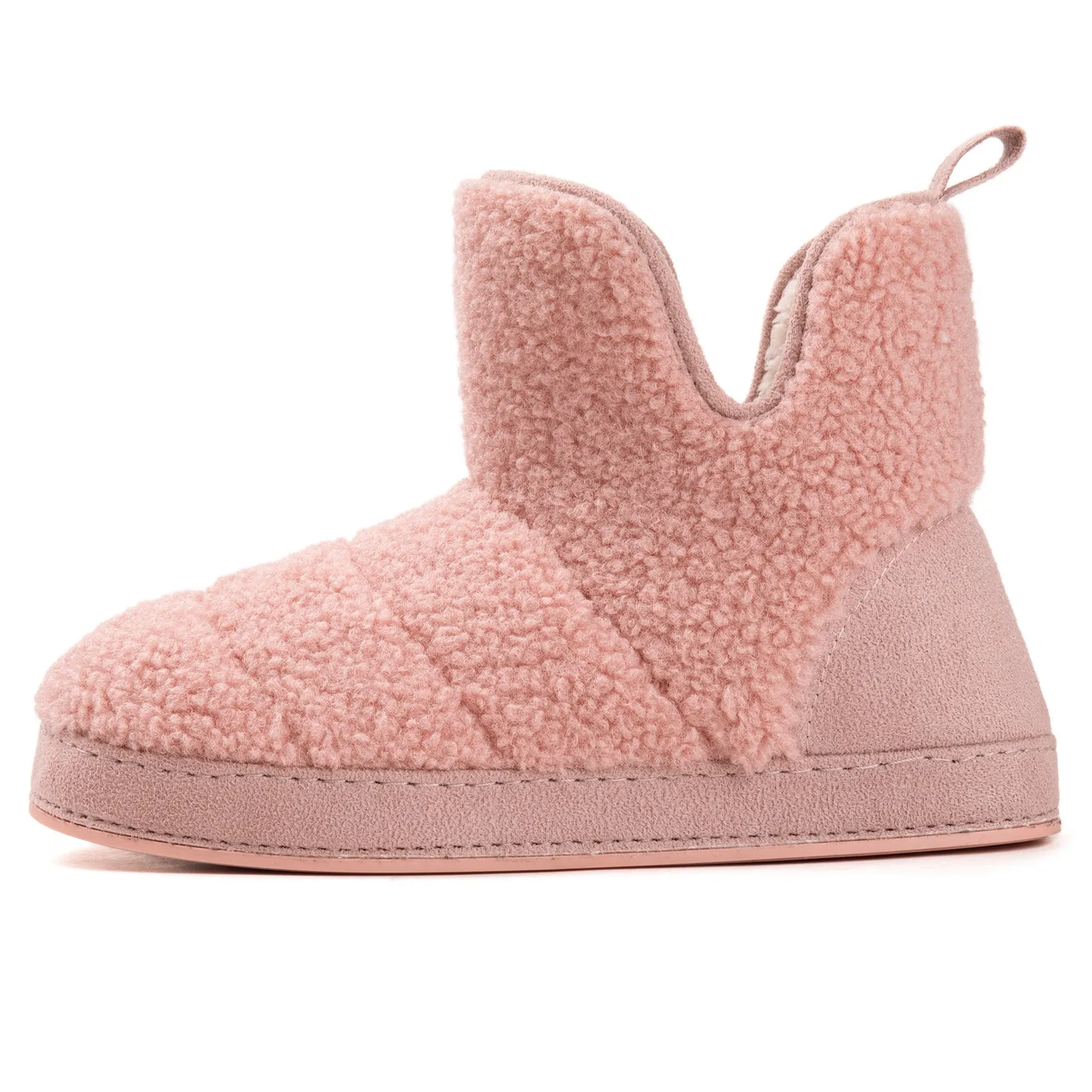 Women's Fuzzy Fleece House Bootie Ladies' Memory Foam Slipper